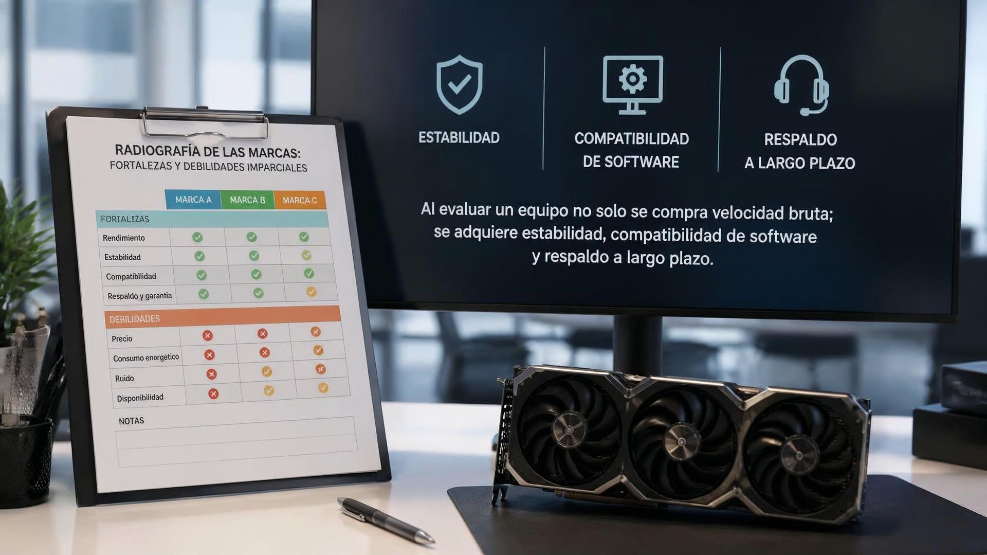 Evaluación de puntos clave para comprar un computador o portátil