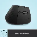Mouse Logitech Lift Vertical Ergo Inalámbrico Grafito-Clic Silenciosos.webp