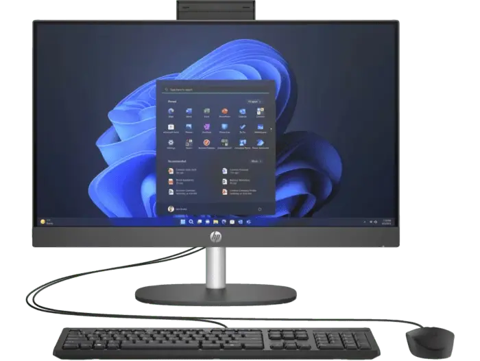 Computador Todo en uno HP ProOne 240, Gen 10, Pantalla 23.8 Full HD, Intel Core i5 1334U, RAM DDR4 8GB, SSD 512GB, Windows 11 Profesional, Fast Ethernet, Teclado y mouse, Cámara HD, Parlantes, Garantía 1 año en sitio por parte de HP