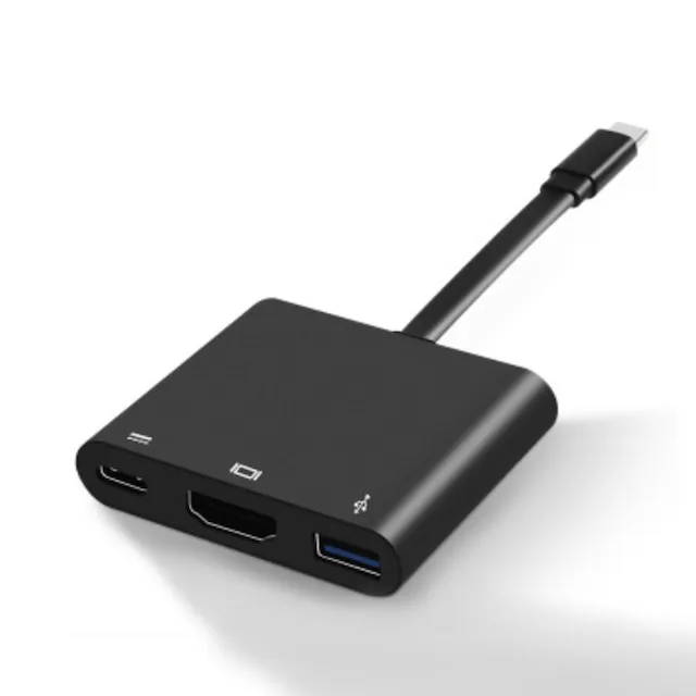 [KM5002] Convertidor USB C 3.1 Macho / HDMI+USB 3.0+USB C3.1 Hembra