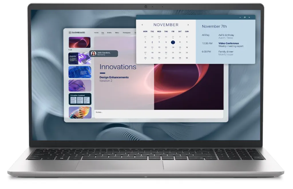Portátil Dell Pro 15 PV15250, 15.6 Pulgadas FHD, Intel Core i7 1355U, RAM DDR5 16GB, SSD 512GB, Windows 11 Profesional, WiFi, Bluetooth, Fast Ethernet, WEB Cam, Mic, Garantía 1 año en centro de servicios Dell