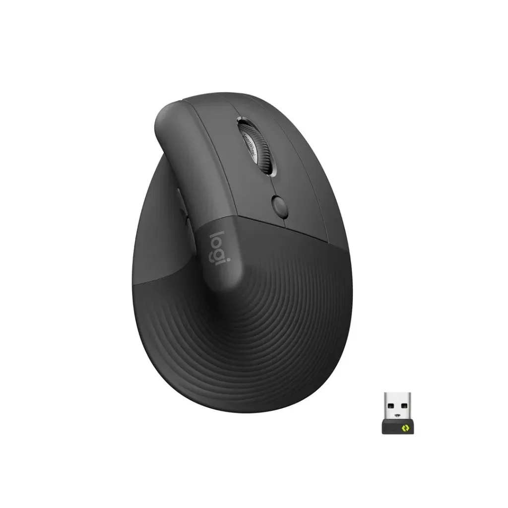 Mouse Logitech Lift Vertical Ergo Inalámbrico Grafito